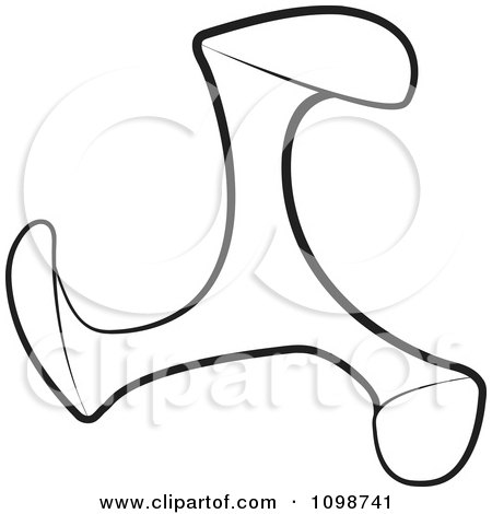 Clipart Outlined Shoe Maker Tool - Royalty Free Vector Illustration by Lal Perera