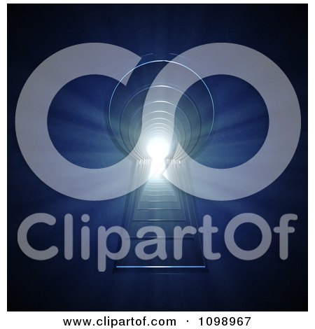 Clipart 3d Blue Keyholes With Bright Light Shining Through - Royalty Free CGI Illustration by Mopic