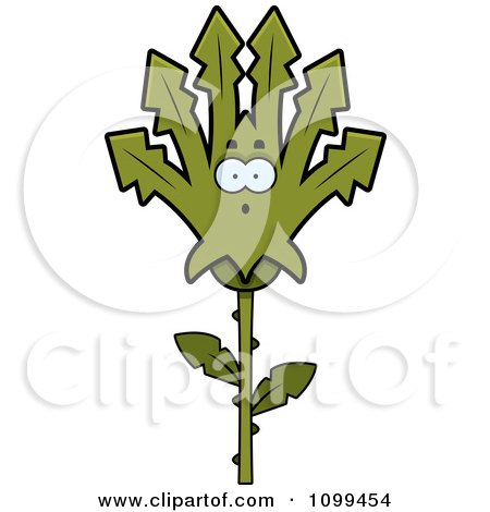 Clipart Surprised Marijuana Pot Leaf Mascot - Royalty Free Vector Illustration by Cory Thoman