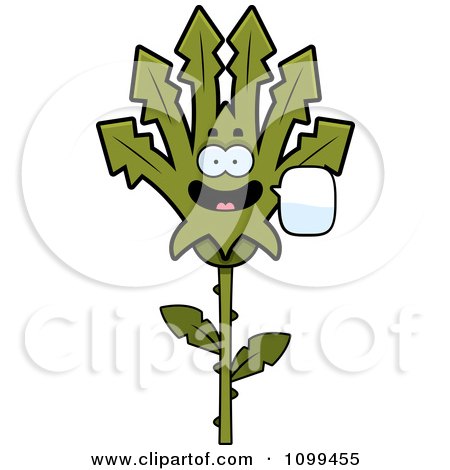 Clipart Talking Marijuana Pot Leaf Mascot - Royalty Free Vector Illustration by Cory Thoman