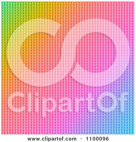 Clipart Square Texture Background With Gradient Rainbow Colors - Royalty Free Vector Illustration by KJ Pargeter