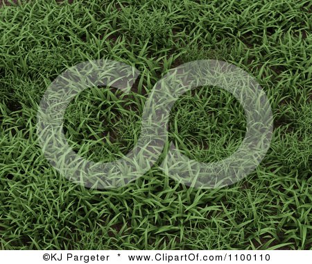 Clipart 3d Horizontal Background Of Green Grass - Royalty Free CGI Illustration by KJ Pargeter