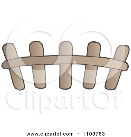 Clipart Wooden Picket Fence 2 - Royalty Free Vector Illustration by visekart