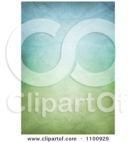 Clipart Pastel Green And Blue Grungy Crumpled Canvas Background - Royalty Free CGI Illustration by KJ Pargeter