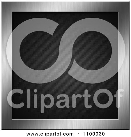 Clipart 3d Brushed Metal Frame Around Carbon Fiber - Royalty Free CGI Illustration by KJ Pargeter