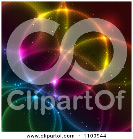 Clipart Colorful Circle Lights With A Pattern - Royalty Free Vector Illustration by KJ Pargeter