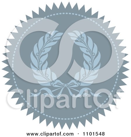 Clipart Blue Seal Design Element 1 - Royalty Free Vector Illustration by BestVector