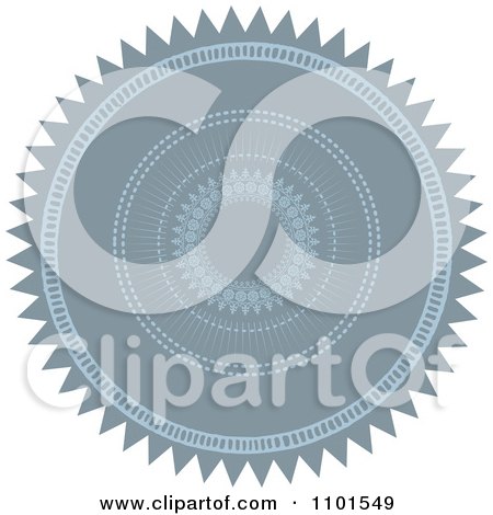 Clipart Blue Seal Design Element 2 - Royalty Free Vector Illustration by BestVector