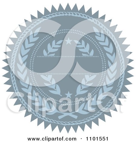 Clipart Blue Seal Design Element 4 - Royalty Free Vector Illustration by BestVector