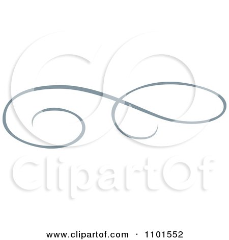 Clipart Gray Swirl Design Element 3 - Royalty Free Vector Illustration by BestVector