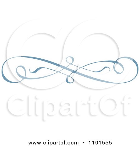 Clipart Blue Swirl Design Element 1 - Royalty Free Vector Illustration by BestVector