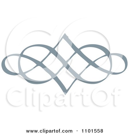 Clipart Gray Swirl Design Element 6 - Royalty Free Vector Illustration by BestVector