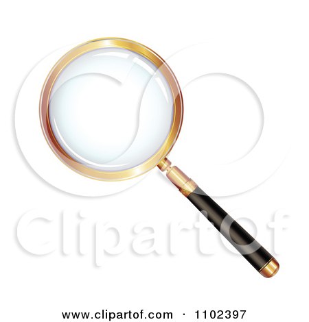 Clipart Round Magnifying Glass - Royalty Free Vector Illustration by merlinul