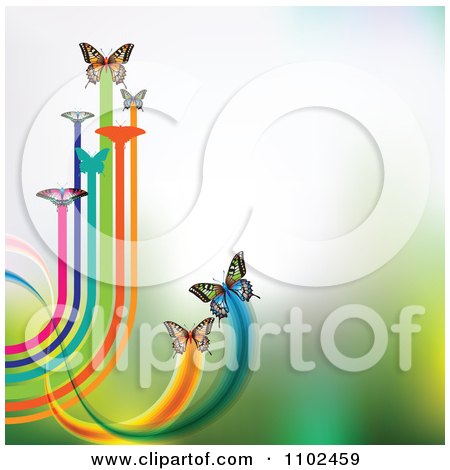 Download Clipart Butterfly Trail Background 1 - Royalty Free Vector ...
