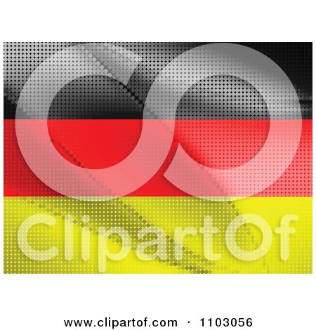 Clipart German Flag Made Of Dots - Royalty Free Vector Illustration by Andrei Marincas