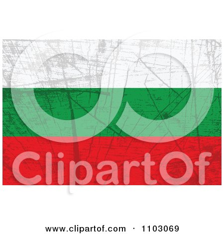 Clipart Grungy Bulgarian Flag - Royalty Free Vector Illustration by Andrei Marincas
