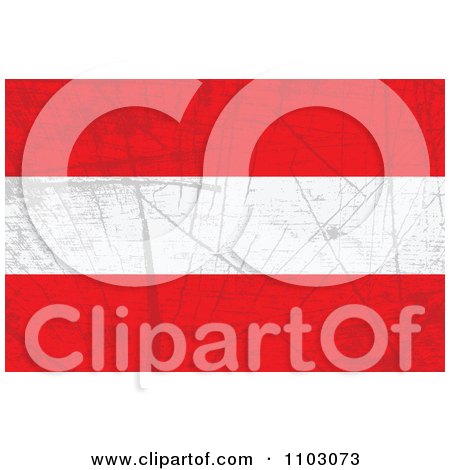 Clipart Grungy Austrian Flag - Royalty Free Vector Illustration by Andrei Marincas