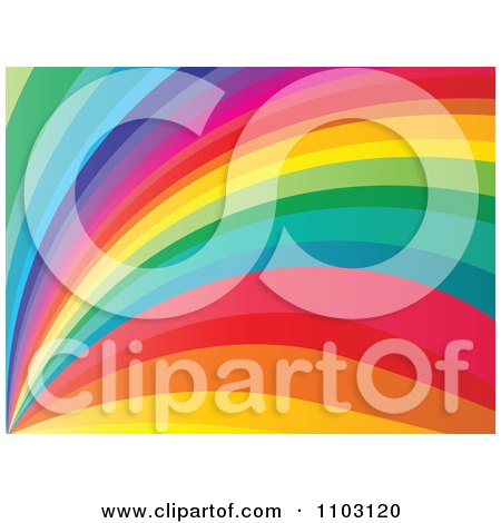 Clipart Rainbow Curve Background - Royalty Free Vector Illustration by Andrei Marincas