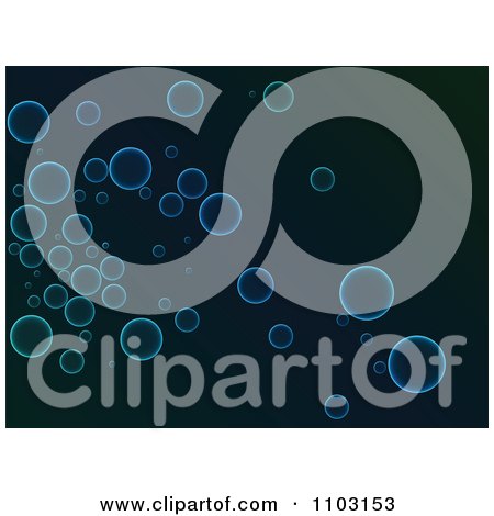 Clipart Blue Background With Bubbles 2 - Royalty Free Vector Illustration by Andrei Marincas