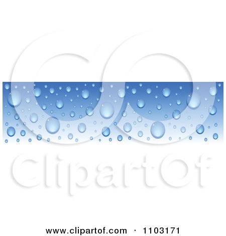 Clipart Blue Waterdrop Border 1 - Royalty Free Vector Illustration by Andrei Marincas