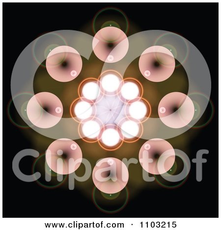 Clipart Abstract Floral Light Fractal 1 - Royalty Free Vector Illustration by Andrei Marincas