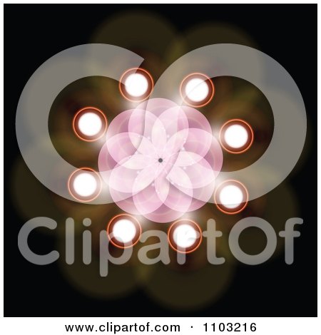 Clipart Abstract Floral Light Fractal 2 - Royalty Free Vector Illustration by Andrei Marincas