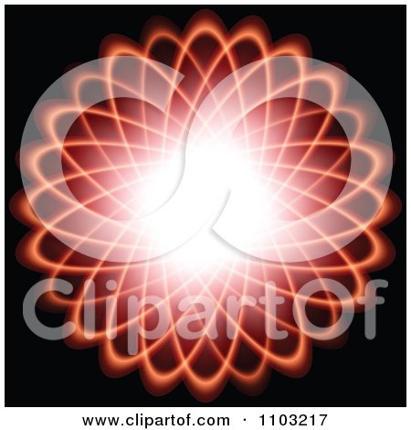 Clipart Bright Abstract Flower Fractal - Royalty Free Vector Illustration by Andrei Marincas