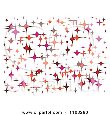 Clipart Background Of Sparkling Stars On White - Royalty Free Vector Illustration by Andrei Marincas