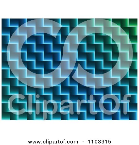 Clipart Gradient Blue And Green Zig Zag Background - Royalty Free Vector Illustration by Andrei Marincas