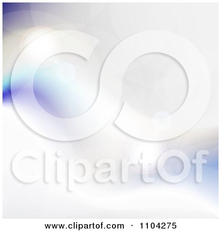 Clipart Blurred Background Of Glowing Light Orbs And Flares - Royalty Free Vector Illustration by vectorace