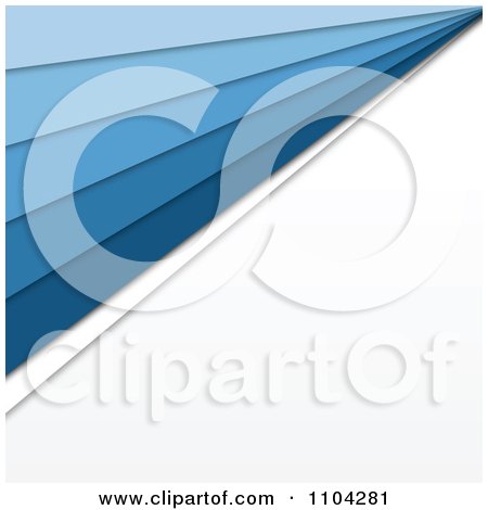 Clipart Background Of Blue Linse And White Copyspace - Royalty Free Vector Illustration by vectorace