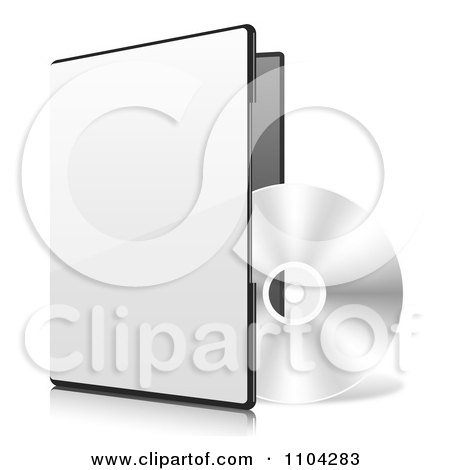 Clipart 3d CD And Software Package - Royalty Free Vector Illustration by vectorace