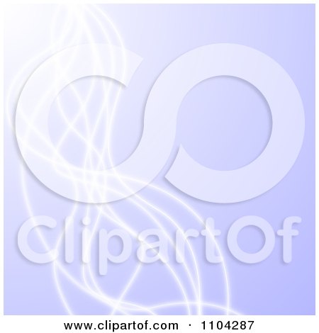 Clipart Pastel Purple Background Of Glowing Light Strands - Royalty Free Vector Illustration by vectorace