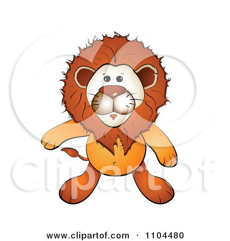 Clipart Cartoon Lion - Royalty Free Vector Illustration by merlinul