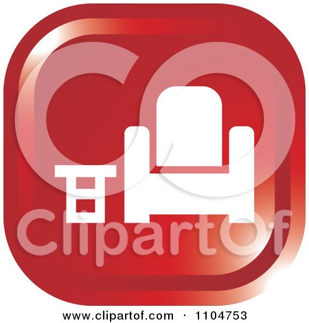 Clipart Red Furniture Store Icon - Royalty Free Vector Illustration by Lal Perera