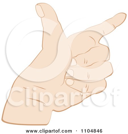 Clipart Hand Forming A Pistol - Royalty Free Vector Illustration by Bad Apples
