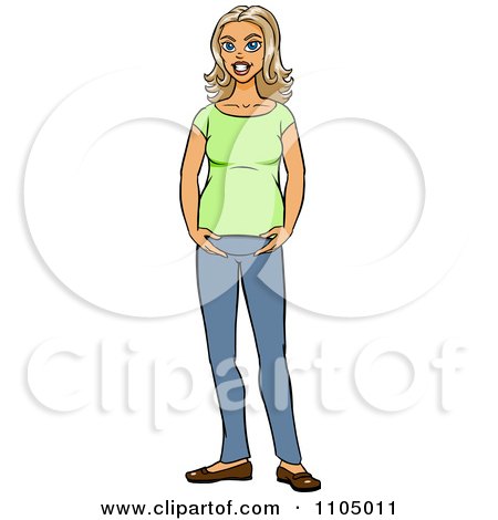 https://images.clipartof.com/small/1105011-Clipart-Happy-White-Pregnant-Woman-Holding-Her-Baby-Bump-Royalty-Free-Vector-Illustration.jpg
