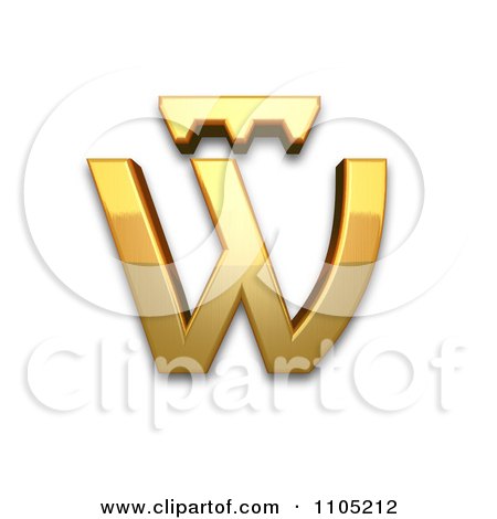 3d Gold cyrillic small letter ot Clipart  Royalty Free Vector IllustrationClipart Royalty Free Vector Illustration Clipart Royalty Free Vector Illustration by Leo Blanchette