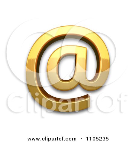 3d Gold commercial at Clipart Royalty Free Vector Illustration by Leo Blanchette