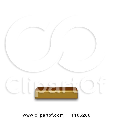 3d Gold low line Clipart Royalty Free Vector Illustration by Leo Blanchette