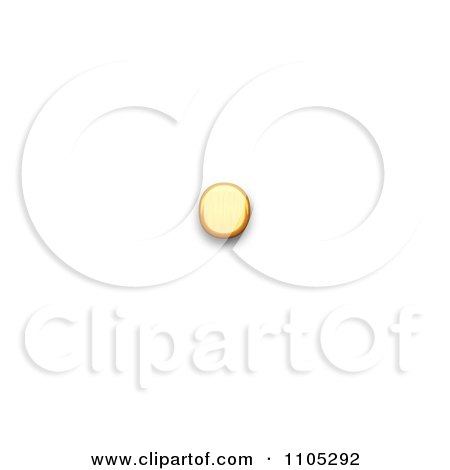 3d Gold greek ano teleia Clipart Royalty Free CGI Illustration by Leo Blanchette