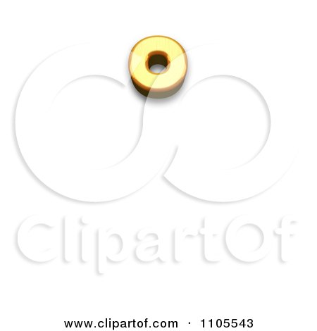 3d Gold ring above Clipart Royalty Free CGI Illustration by Leo Blanchette