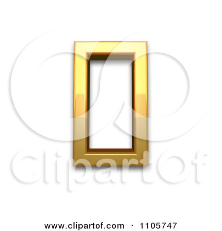 3d Gold combining cyrillic pokrytie Clipart Royalty Free CGI Illustration by Leo Blanchette