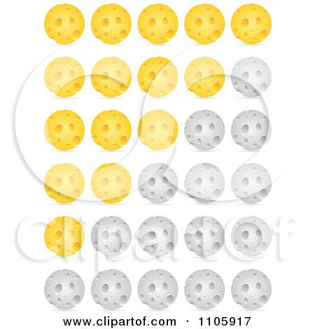 Clipart Cheese Ball Rating Design Elements - Royalty Free Vector Illustration by Andrei Marincas