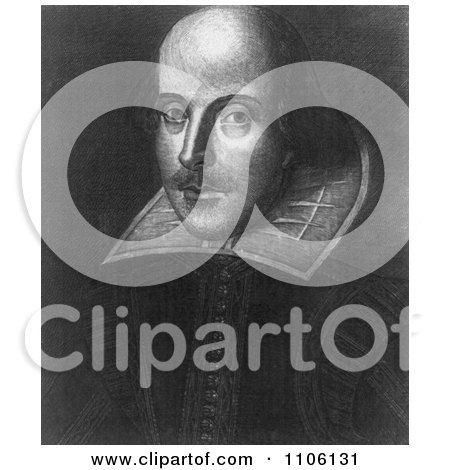 William Shakespeare - Royalty Free Historical Stock Illustration by JVPD