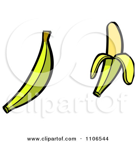 Clipart Bananas - Royalty Free Vector Illustration by Cartoon Solutions