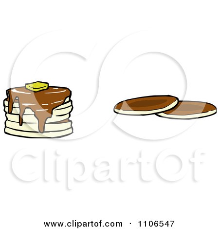 Clipart Pancakes - Royalty Free Vector Illustration by Cartoon Solutions