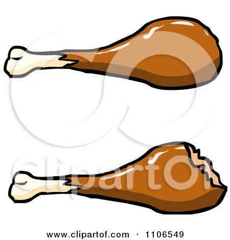 Clipart Chicken Drumsticks - Royalty Free Vector Illustration by Cartoon Solutions