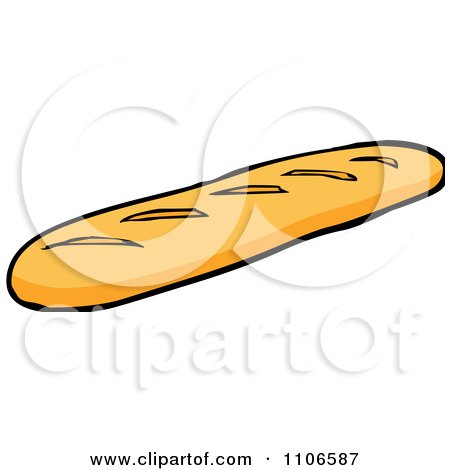 Clipart Bread Loaf - Royalty Free Vector Illustration by Cartoon Solutions