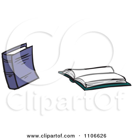 Clipart Text Books - Royalty Free Vector Illustration by Cartoon Solutions